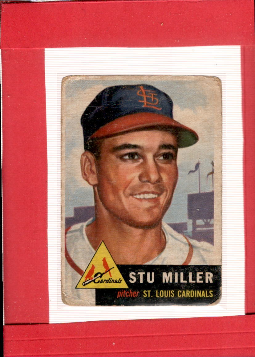 1953 Topps #183 Stu Miller G Good RC Rookie Cardinals ID:57904