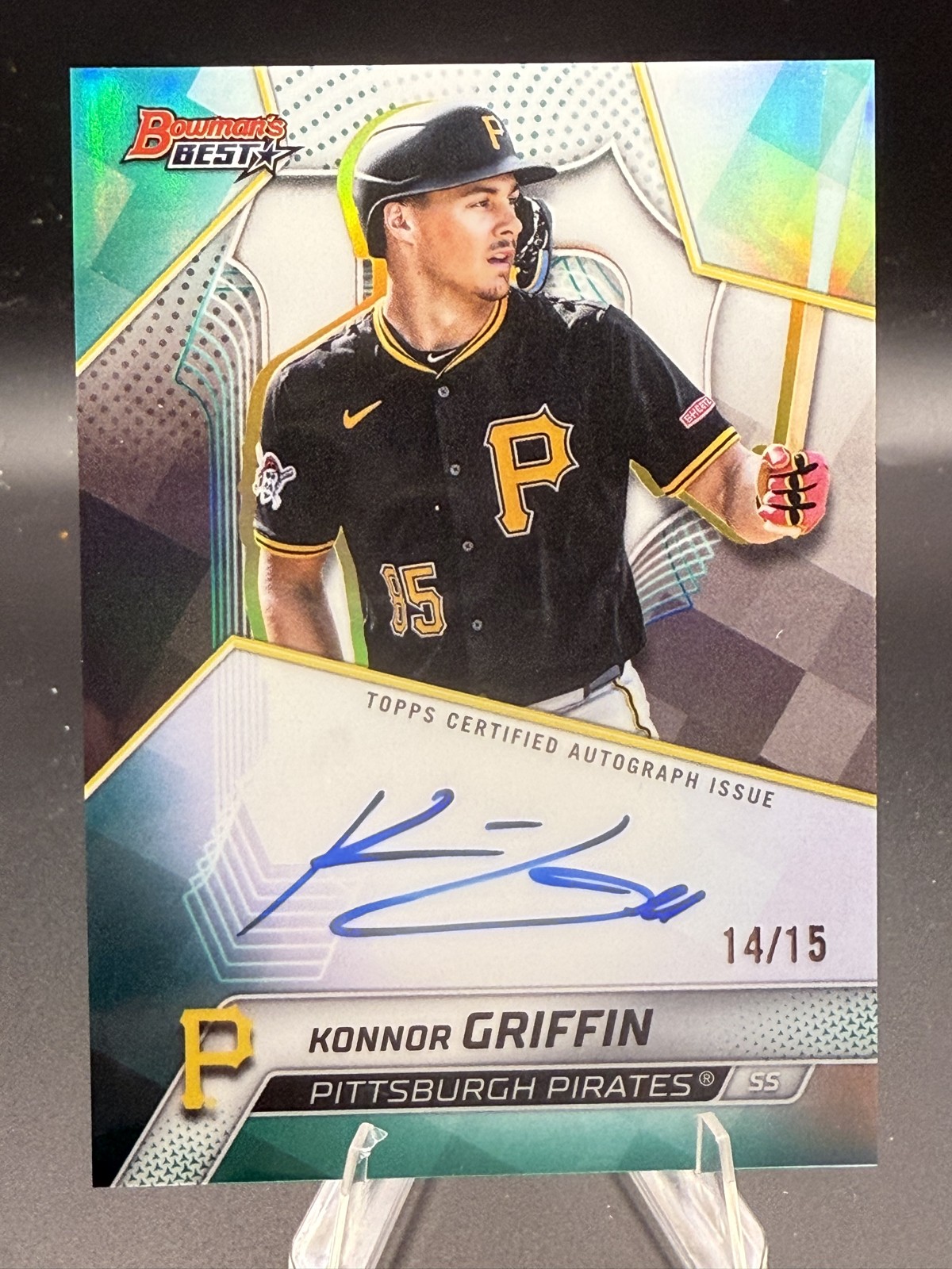 2025 Bowman’s Best – Best of 2025 Autographs Konnor Griffin #B25-KG Teal…
