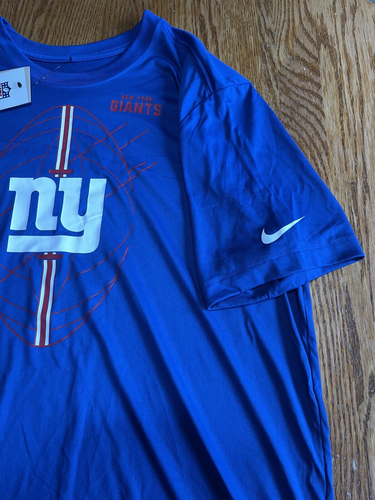 Nike New York Giants Men’s Size XL Dri-Fit T-Shirt Blue NFL Icon New