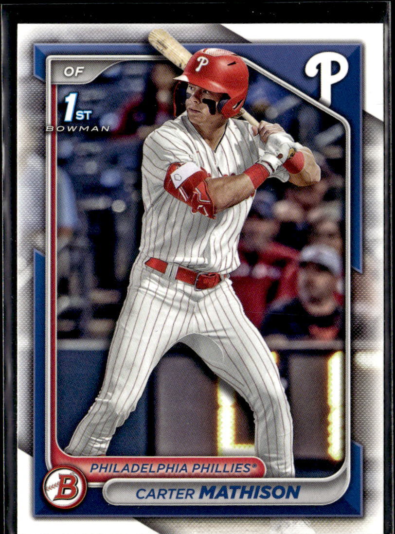 2024 Bowman Draft Paper Carter Mathison Philadelphia Phillies #BD-127 5 Card Lot
