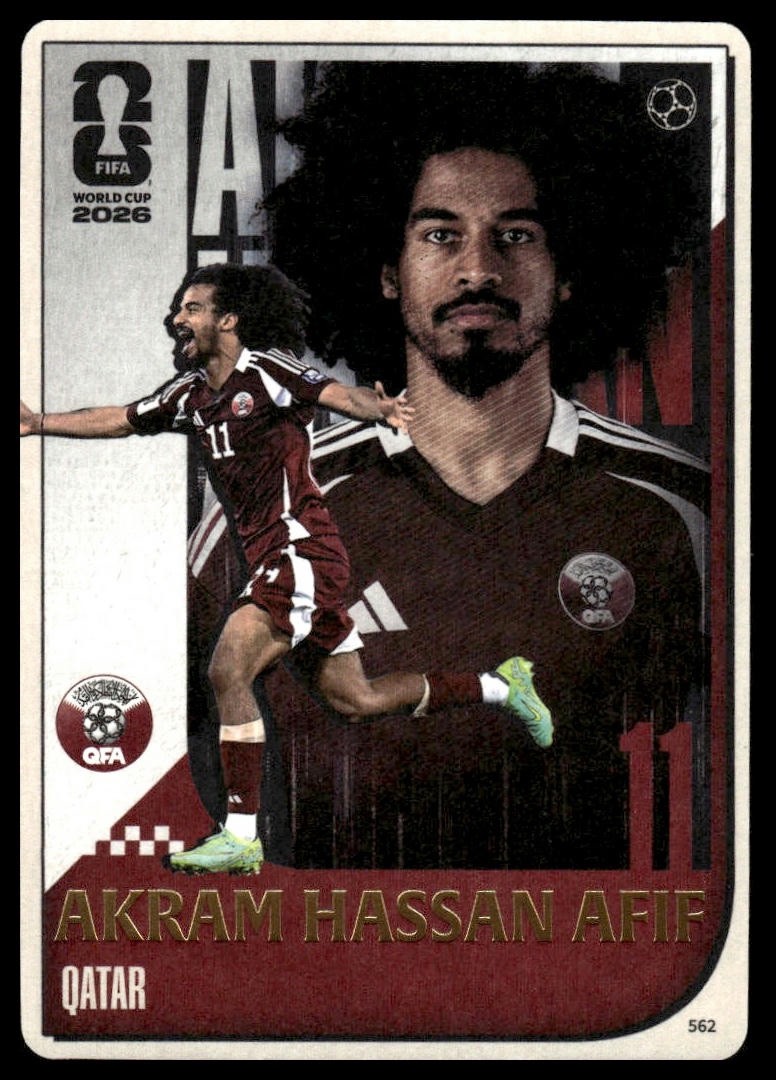 2026 Panini X Kayou FIFA World Cup Akram Hassan Afif Poster #562 Qatar