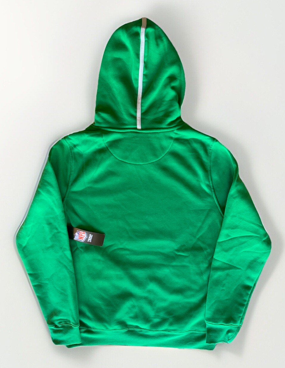 Philadelphia Eagles Retro KELLY GREEN NFL Sweatshirt Hoodie Zip Pockets-Mens L