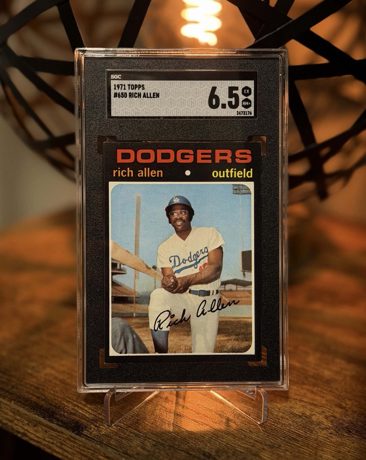 1971 Topps Dick (Rich) Allen No. 650 – HOF – High Number Series SP – SGC 6.5