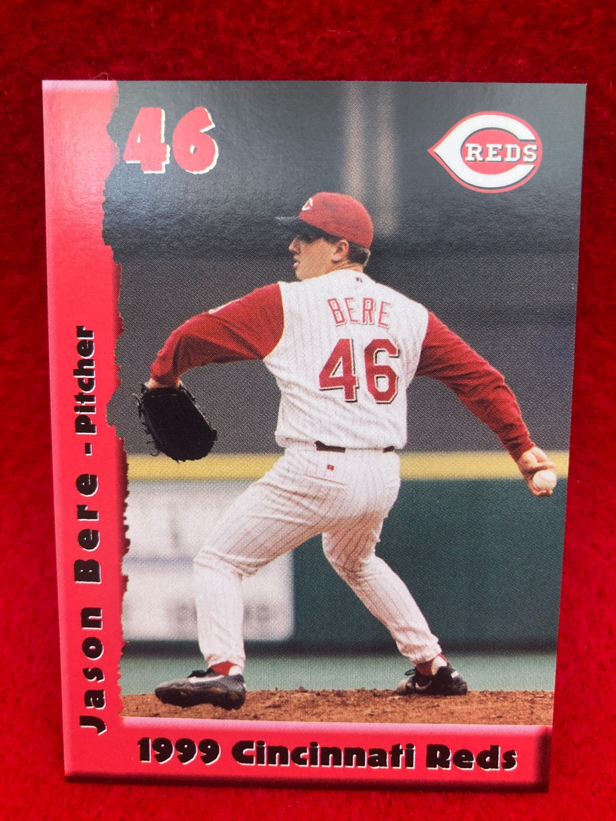 Jason Bere 1999 Kahns Cincinnati Reds Card SGA Team Issued