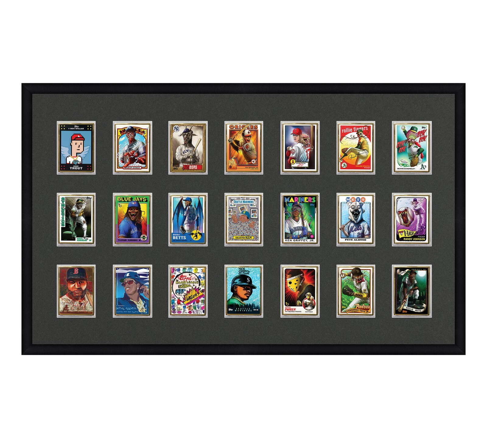 Card Frame For Magnetic Holders Holds (21) Ultra Pro 1 One Touch/BCW +UV Option