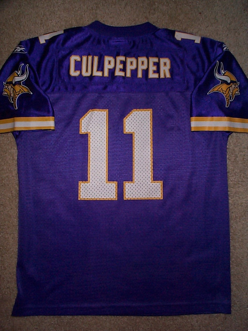 *IRREGULAR* Minnesota Vikings DAUNTE CULPEPPER nfl Jersey YOUTH KIDS BOYS (xl)