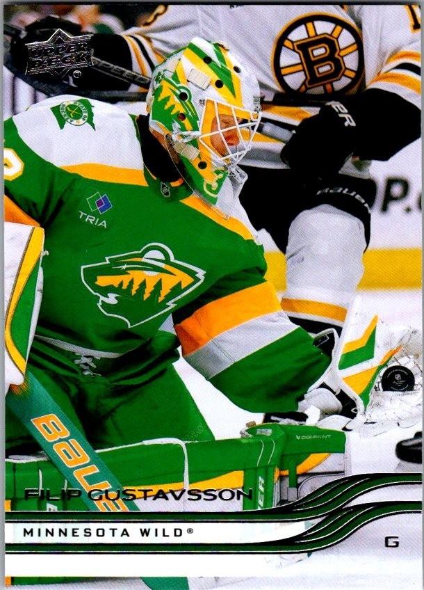 2025-26 Upper Deck Series 2 – Filip Gustavsson – #336 Base Card – Minnesota Wild