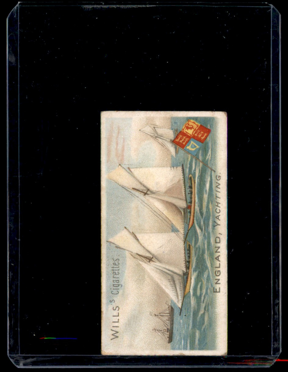 1900 W.D. & H.O. Will’s Sports of All Nations ENGLAND, YACHTING Gold Flake #23