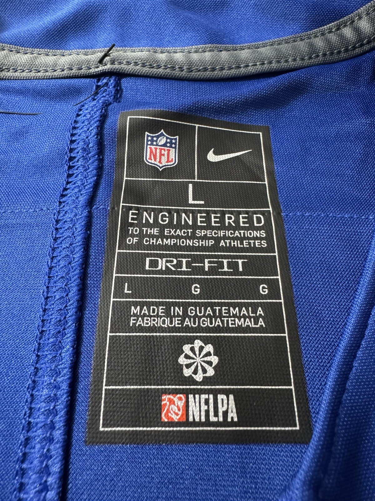 Men’s New York Giants Jaxson Dart Nike Royal Team Game Jersey – L