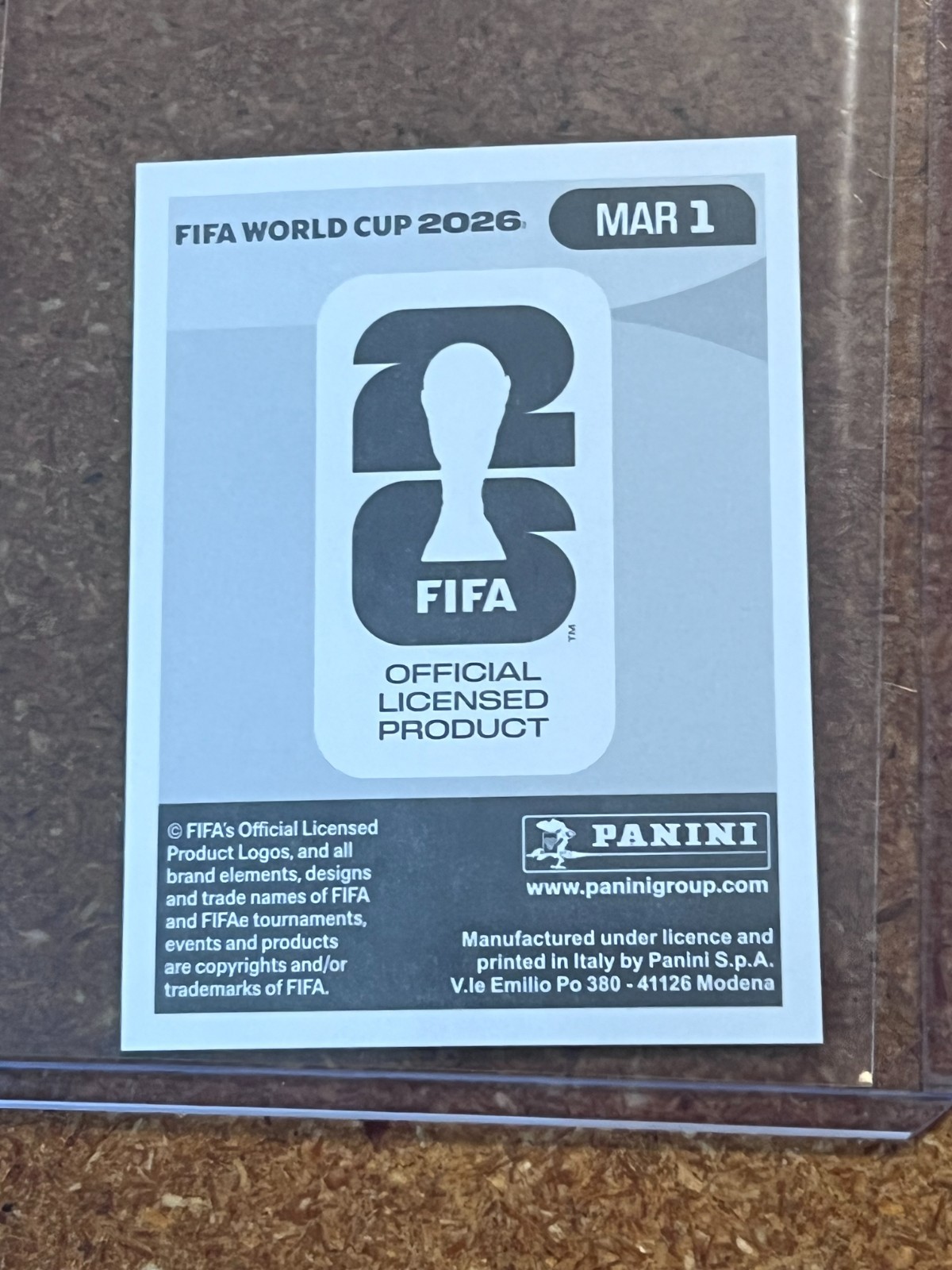 2026 Panini FIFA World Cup Soccer Sticker US Edition # MAR 1 Morocco Foil