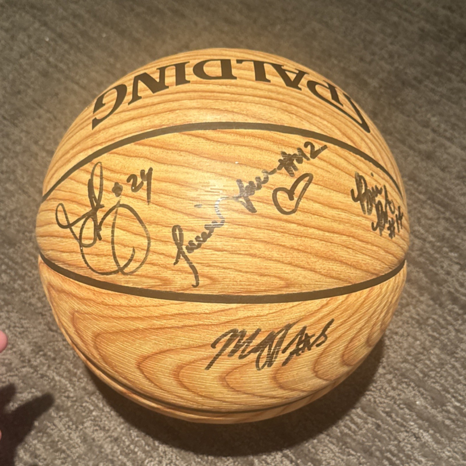 Spalding Indiana Fever Autographed Basketball Original Signed Ball 2015 or 2016