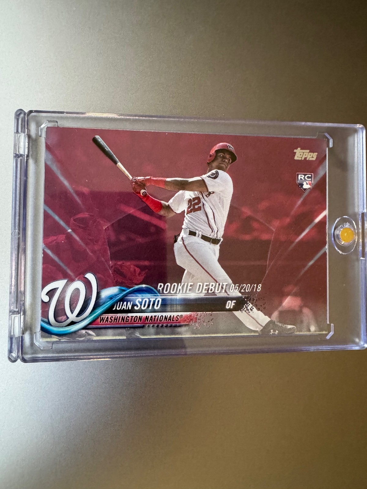 2018 Topps Update #US104 Juan Soto Mother’s Day Hot Pink #/50