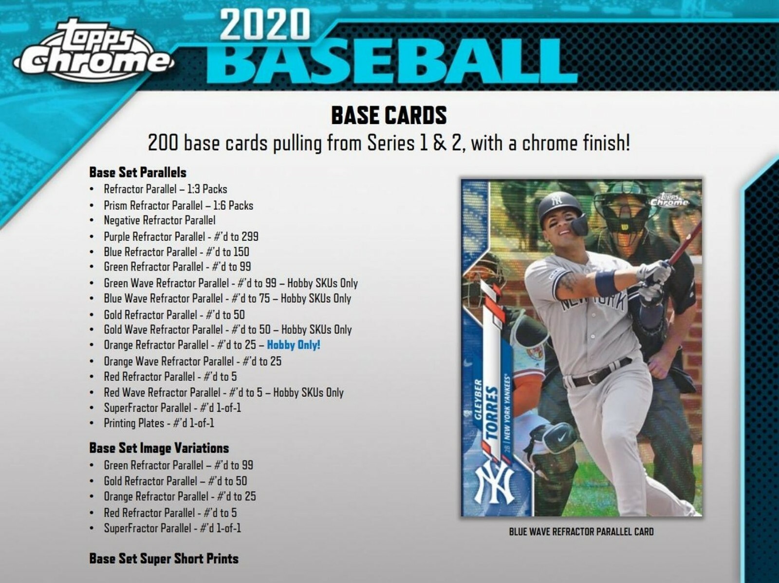 2020 Topps Chrome Baseball Factory Sealed HOBBY BOX (2 Autos/Box) QTY AVAILABLE