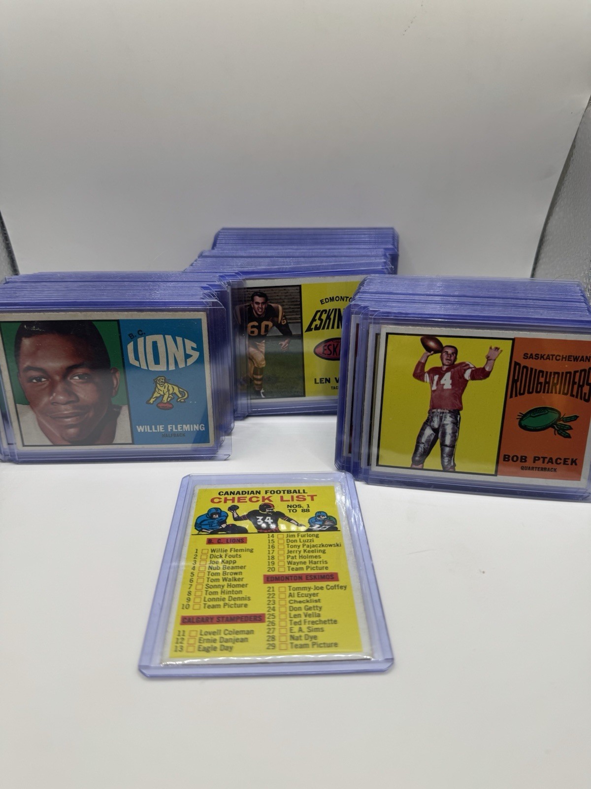 1964 Topps CFL Complete 88 Card Set – VG/EX to NM+ – Gorgeous!