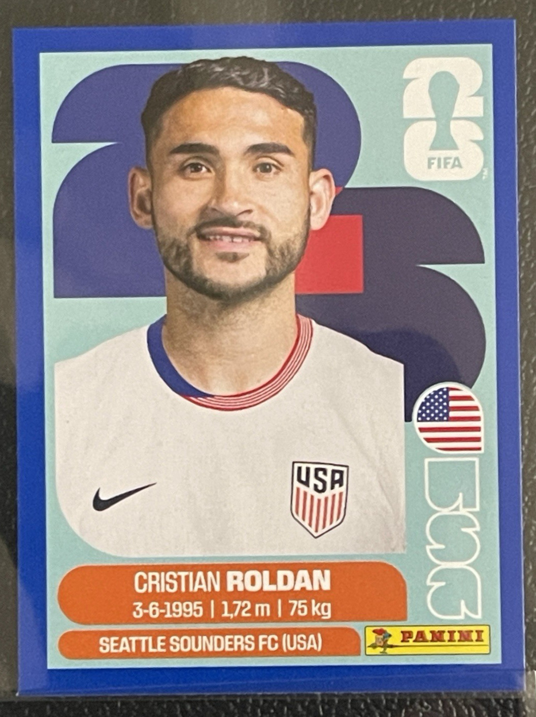USA 1-20 Complete Panini World Cup 2026 Stickers + 5 Blue Parallels Pulisic