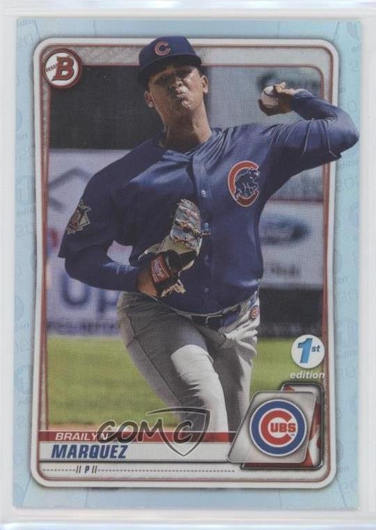 2020 Bowman 1st Edition Sky Blue Foil Brailyn Marquez #BFE-49 uk2