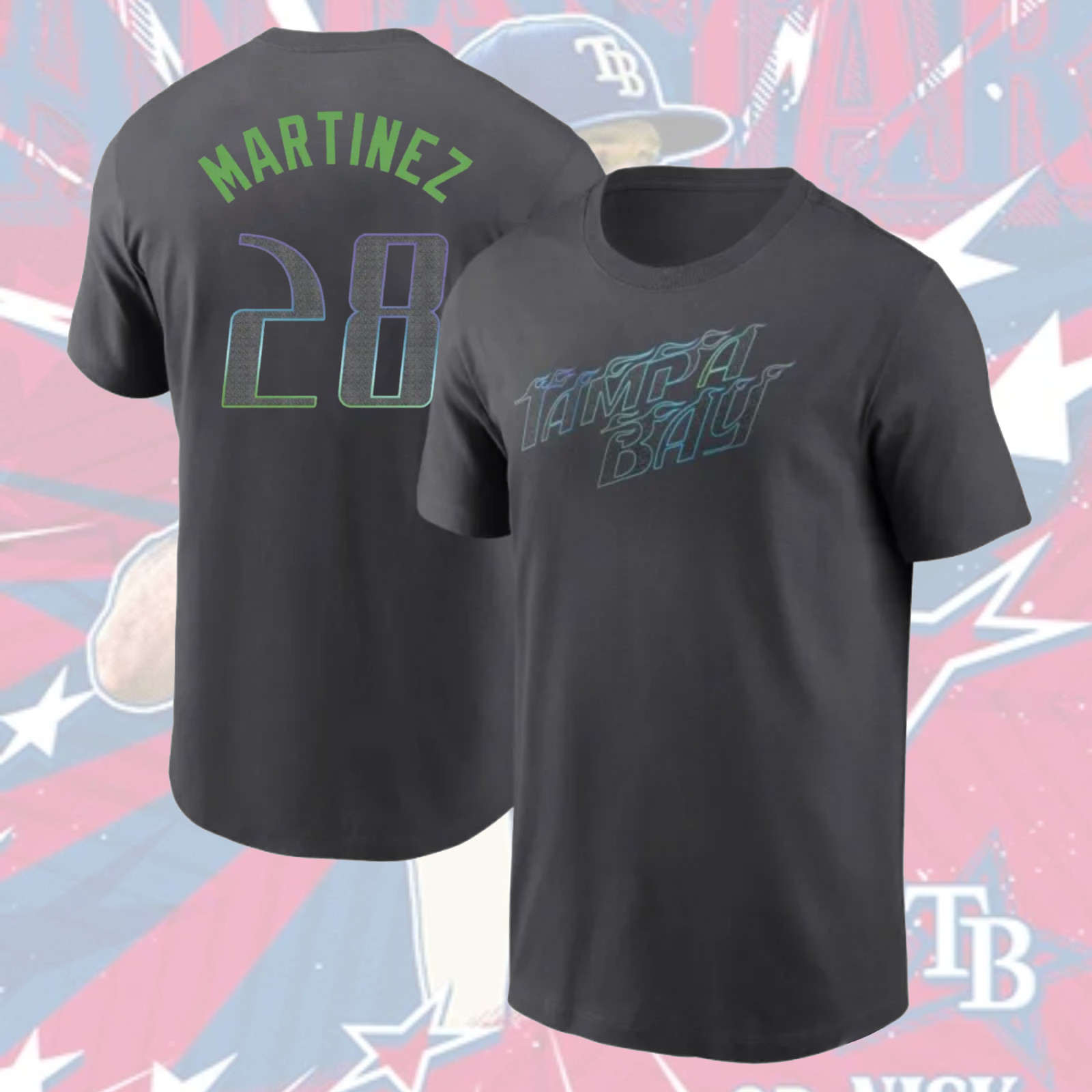 HOT ITEM! Nick Martinez #28 Tampa Bay Rays 2026 Name & Number Gift For Fans