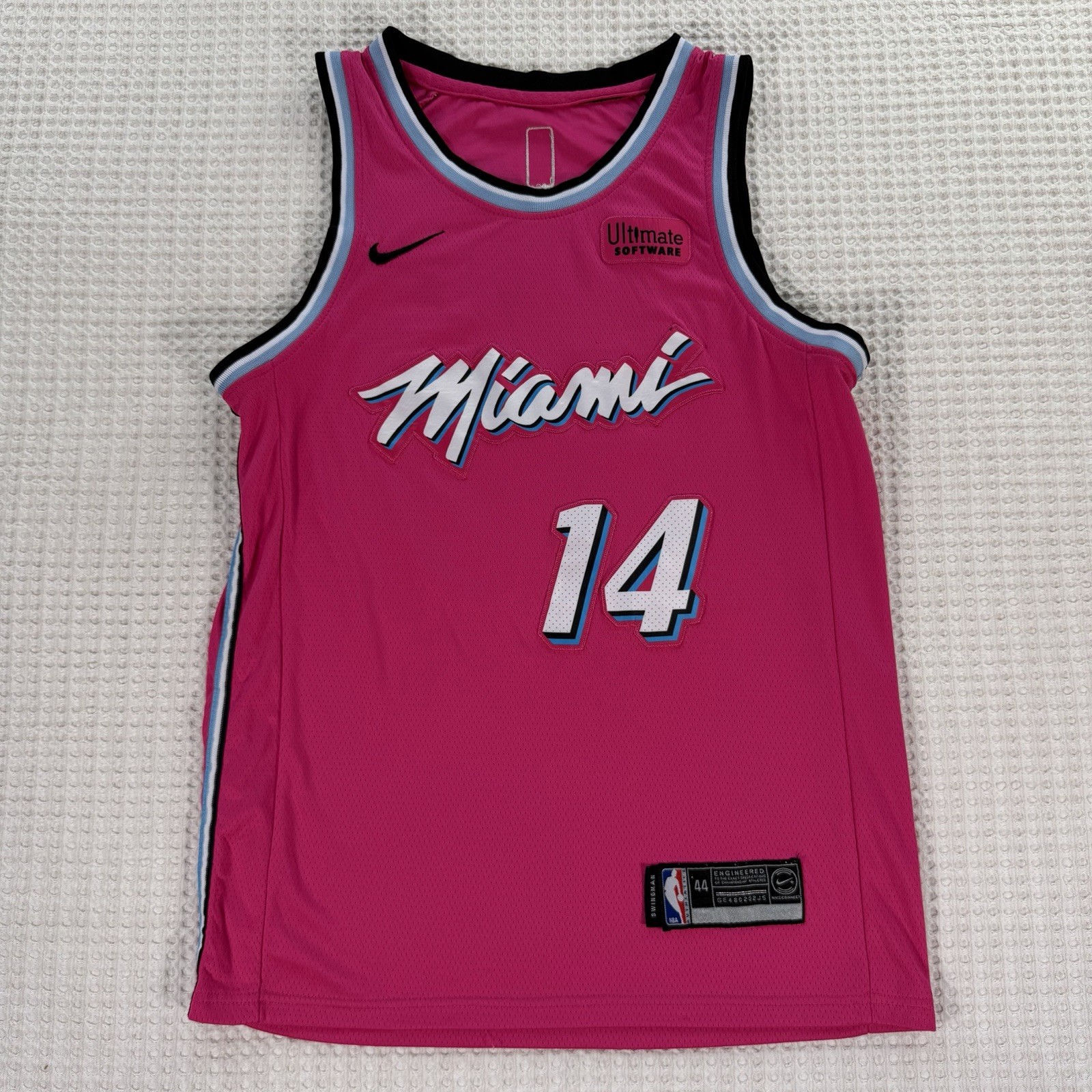 Nike Miami Heat Tyler Herro #14 Vice Pink Swingman Jersey Mens 44/M
