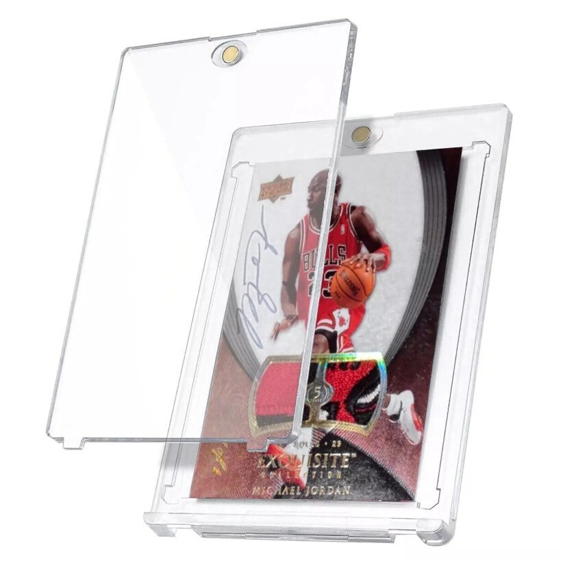1-100 Pack Magnetic Card Holder 35 55 75 100 130 180 pt One-Touch UV Protection