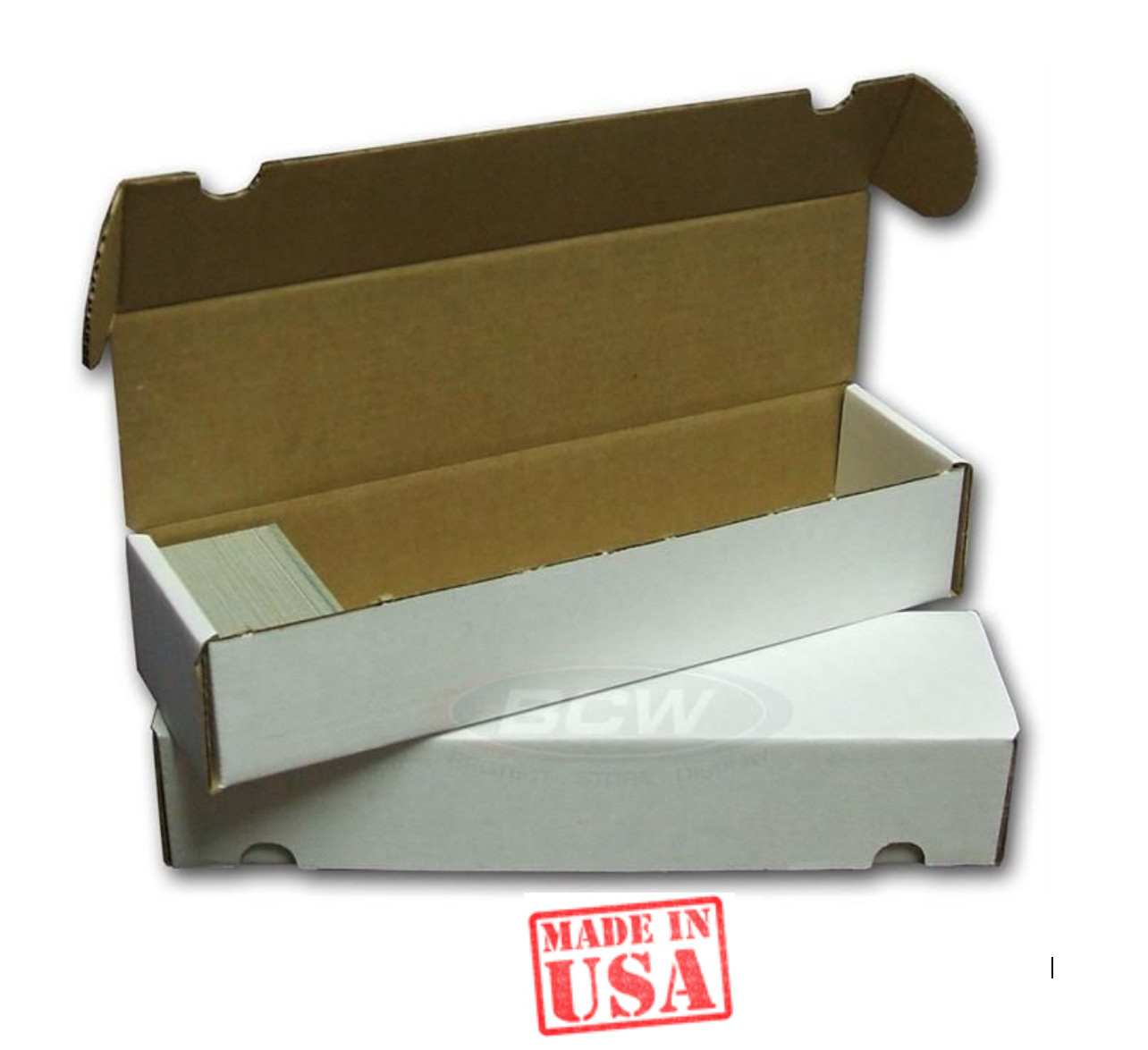 (20x) BCW 500 CT COUNT Corrugated Cardboard Storage Box-Sport Trading Card Boxes
