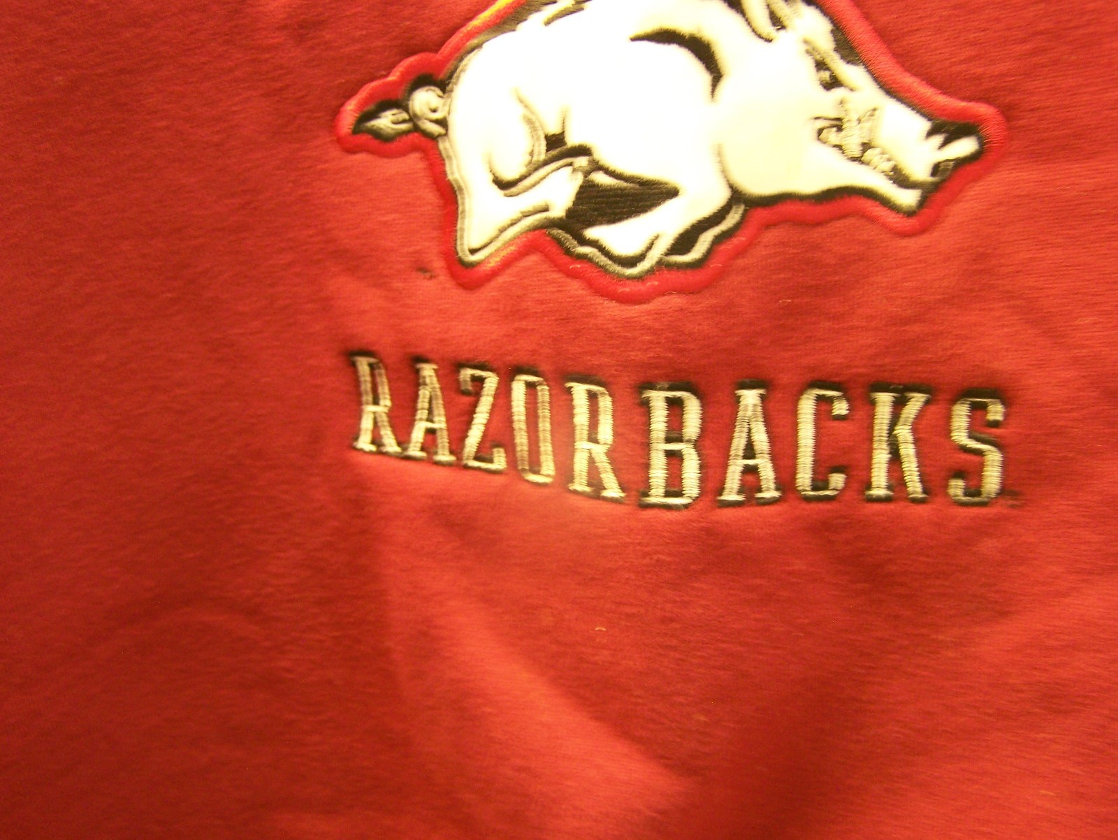 Vintage Arkansas Razorbacks Sweatshirt Mens XL Red by VESI Sportswear