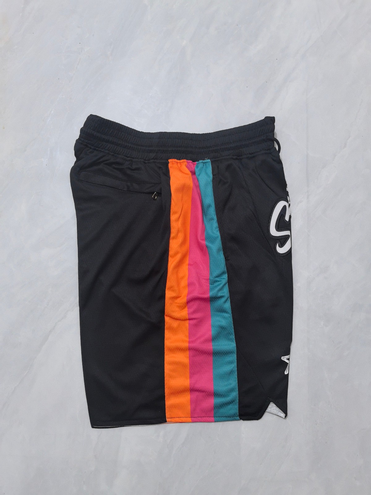 2026 New San Antonio Spurs Men Black Pockets stitched Shorts Size US