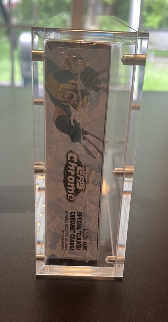 Acrylic Display Case Magnetic Lid Stack FITS 2025 Topps Chrome MARVEL Hobby Box