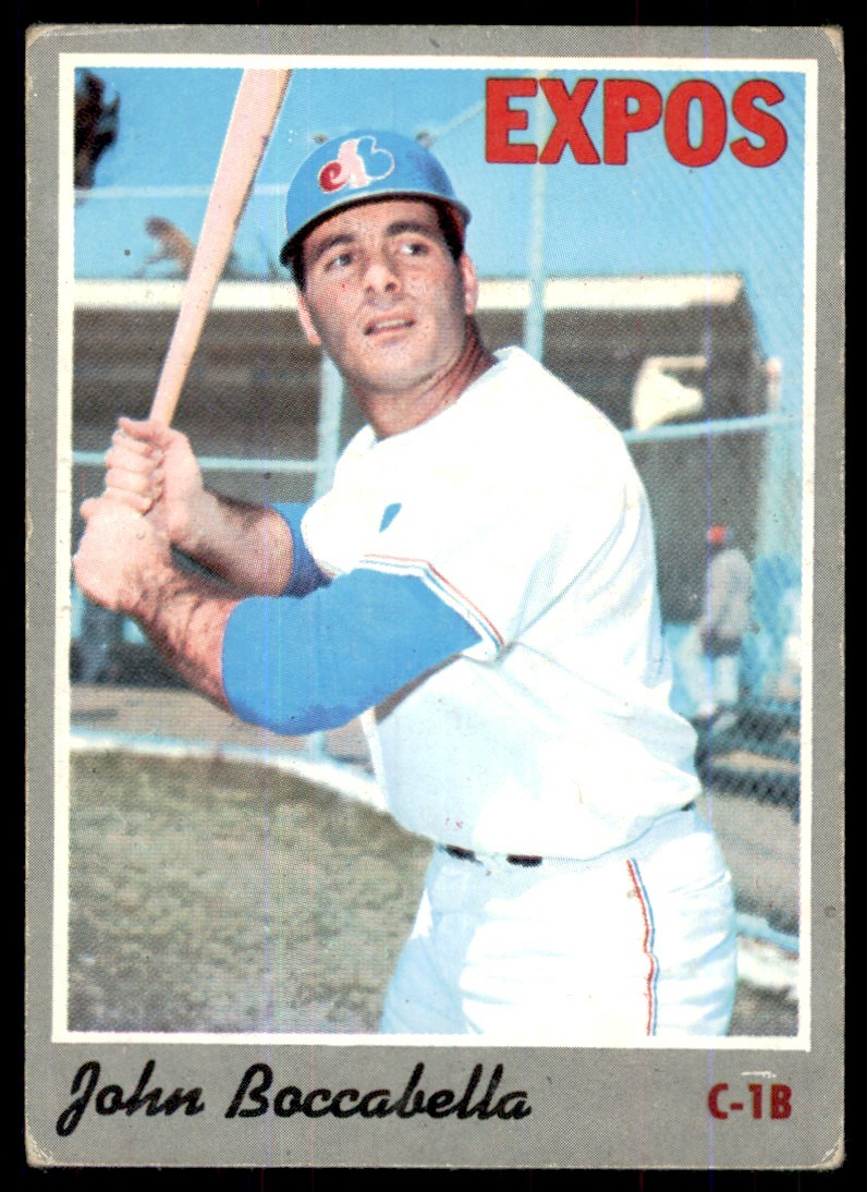 1970 TOPPS JOHN BOCCABELLA MONTREAL EXPOS #19 VG+