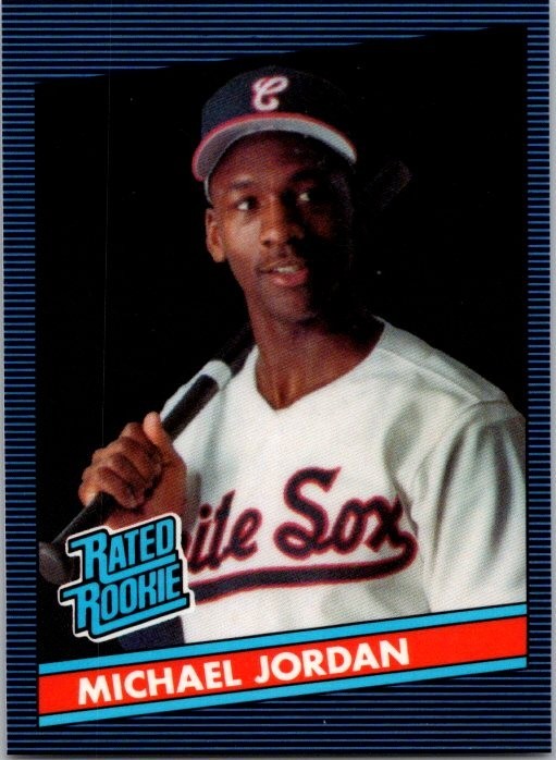 1990 Promo MICHAEL JORDAN Rated Rookie Donruss Fun City Baseball White Sox K91