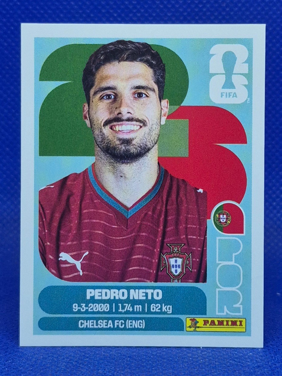 2026 Panini FIFA World Cup Sticker Pedro Neto #POR 19 – Portugal