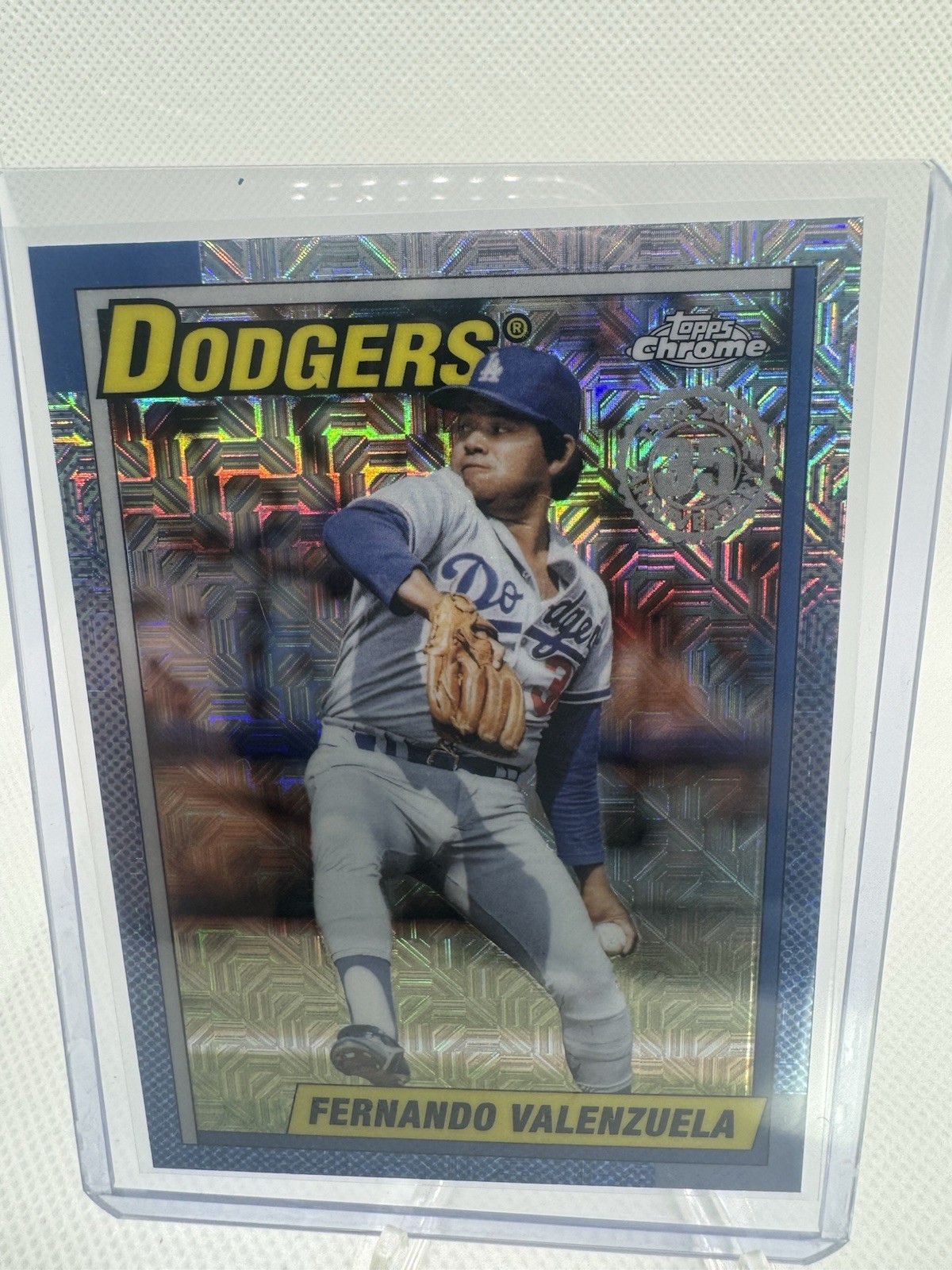 Fernando Valenzuela 2025 Topps Update #U90C-14 Silver Pack Chrome Mojo Refractor