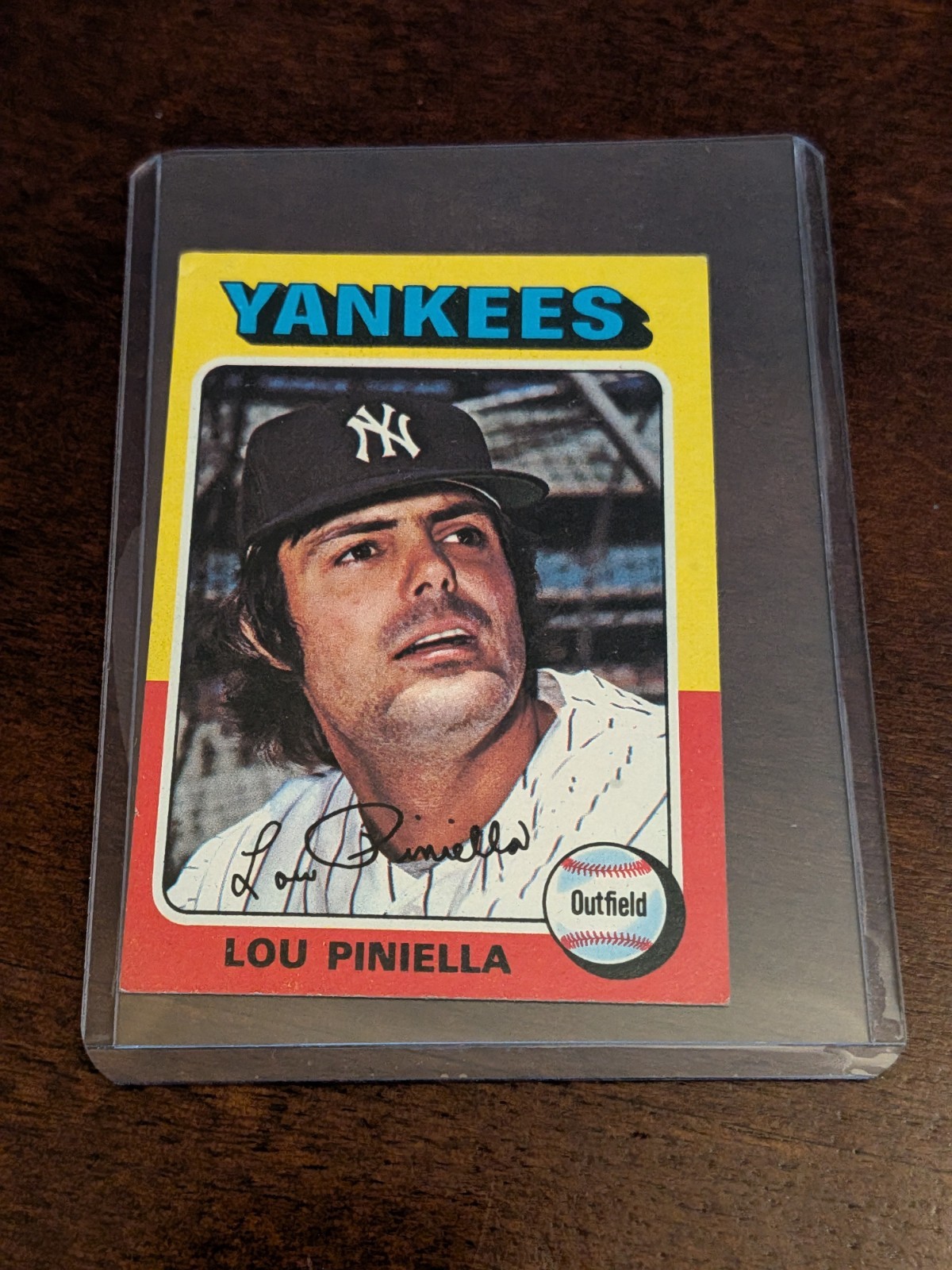 1975 Topps Mini Baseball Lou Piniella #217