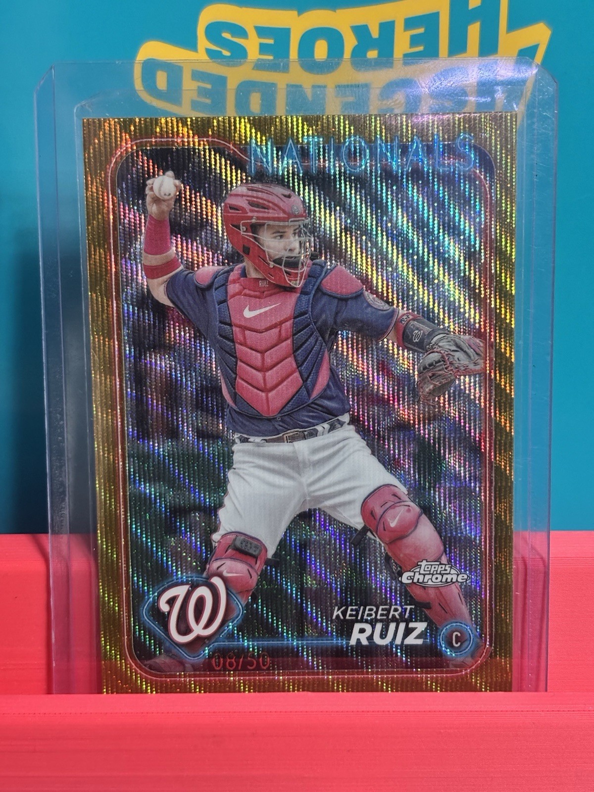 2024 Topps Chrome – Keibert Ruiz #64 Gold Wave Refractor /50