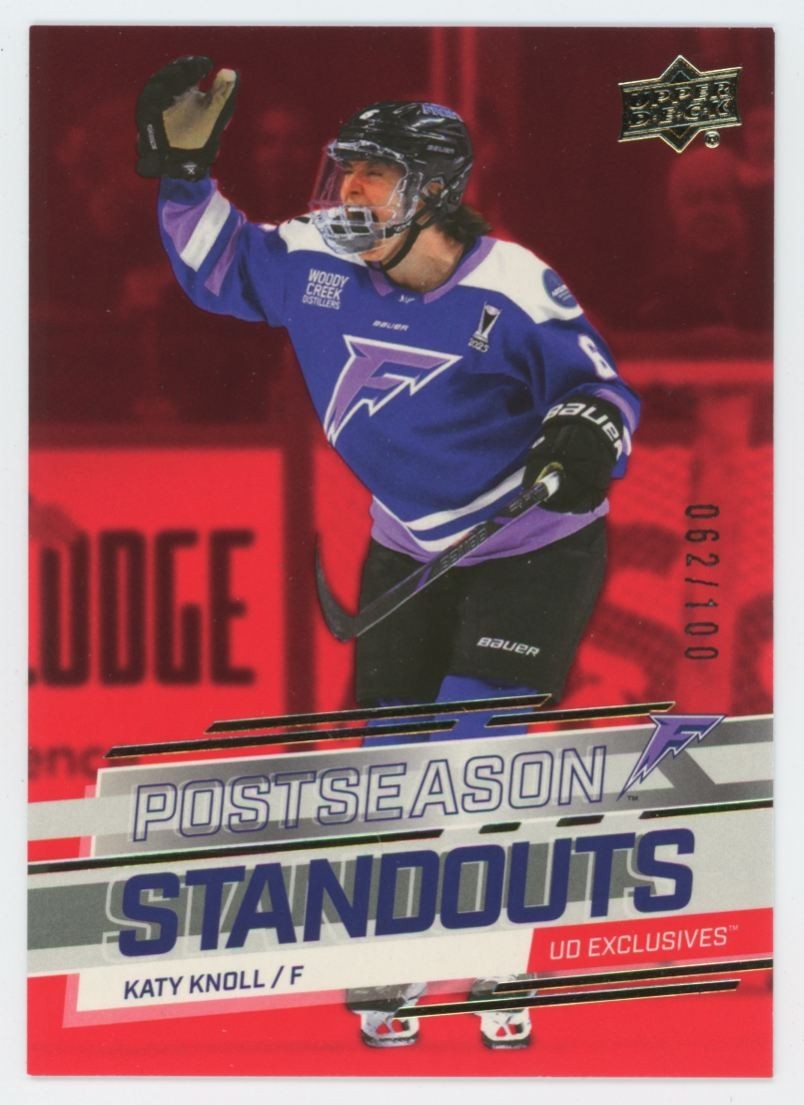 2025-26 UPPER DECK PWHL Katy Knoll POSTSEASON STANDOUTS EXCLUSIVES /100