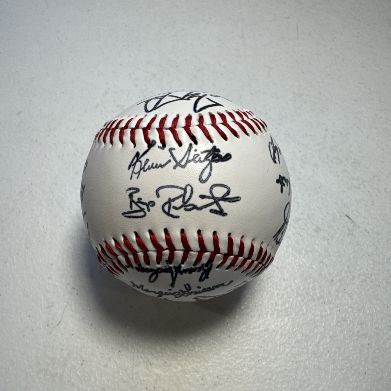 Signed Autograph Baseball Machine Print? Unknown Teams