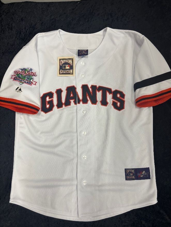 WILL CLARK SAN FRANCISCO GIANTS 1989 SERIES COOPERSTOWN JERSEY MED-2X MAJESTIC