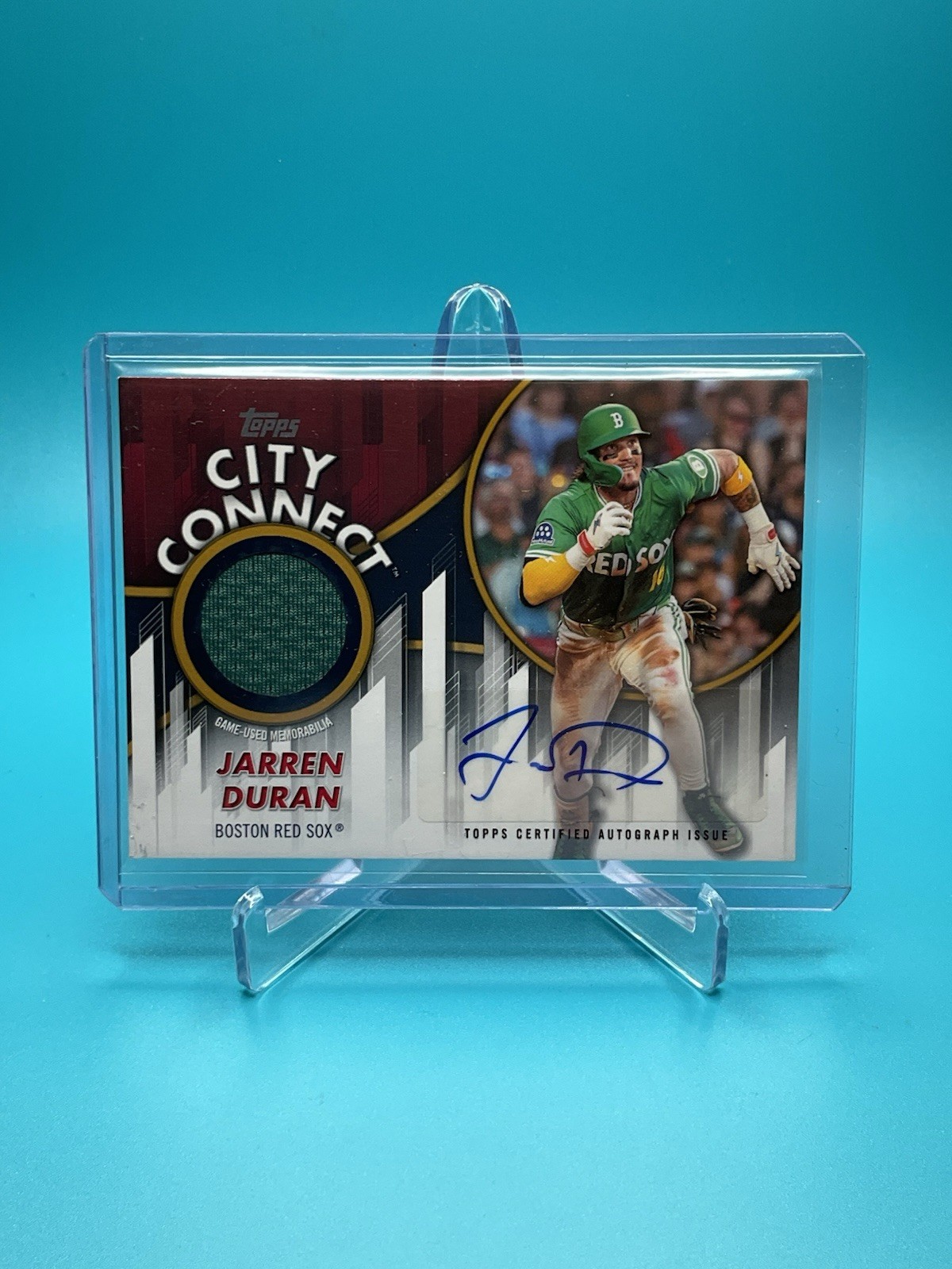 2026 Topps Series 2 – Jarren Duran – City Connect Swatch Auto Gold /50
