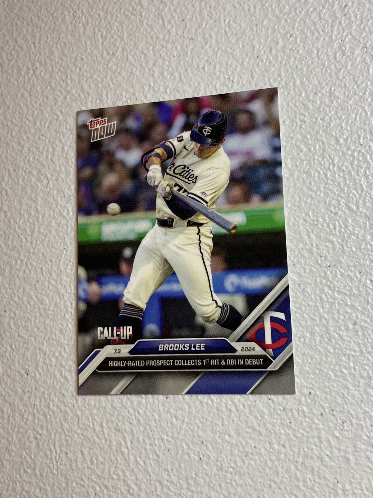 Brooks Lee 2024 Topps Now Call-Up MLB Debut RC 1st Hit/RBI #372 Twins QTY