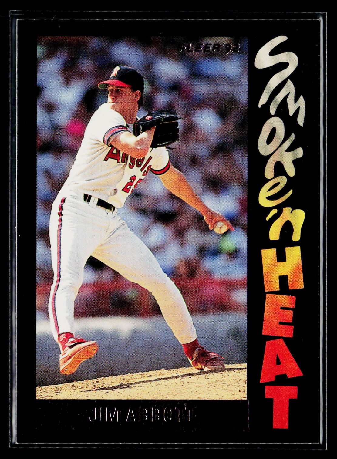 1992 Fleer #12 Jim Abbott Smoke ‘N Heat