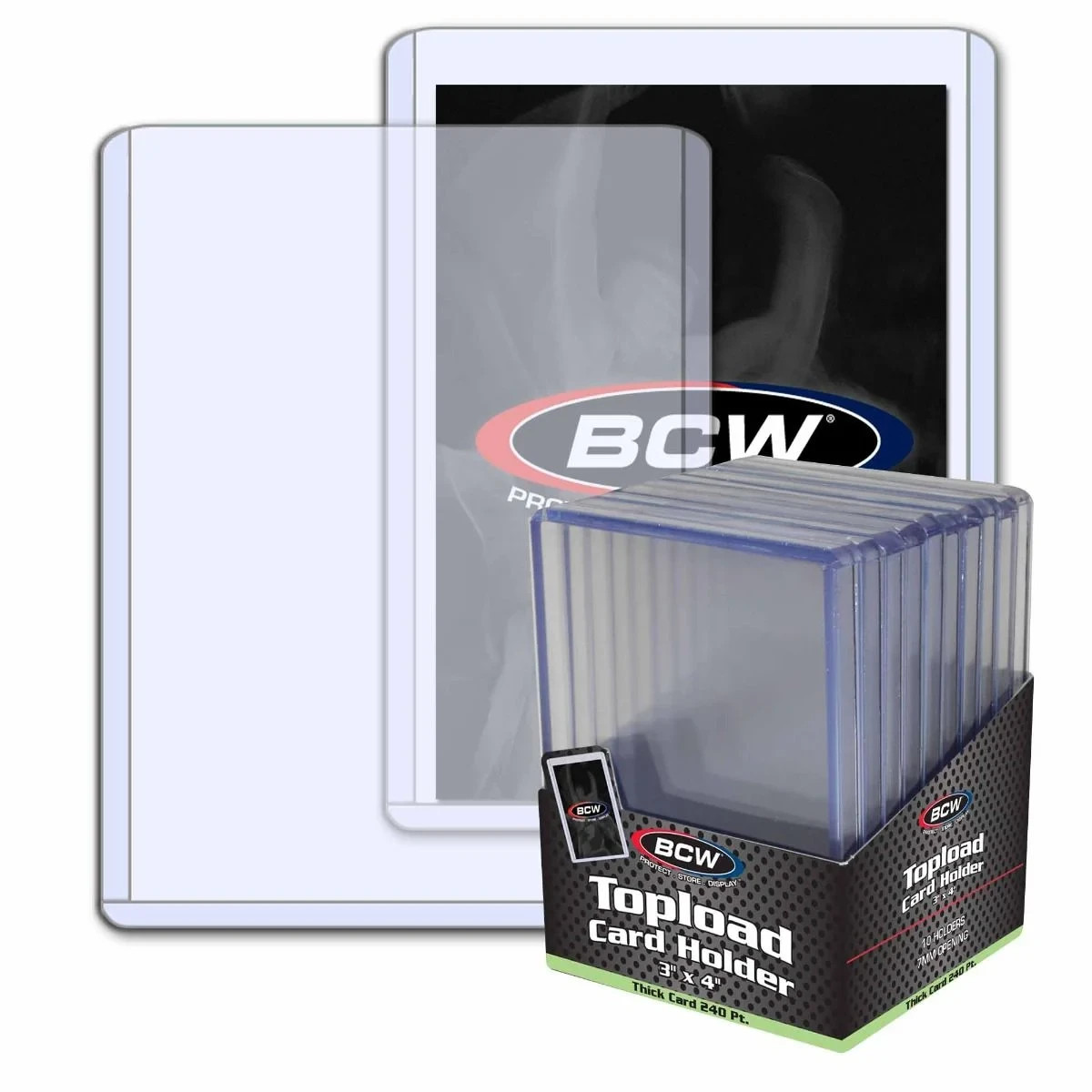 20 BCW Thick Card Topload Holder – 240 PT.