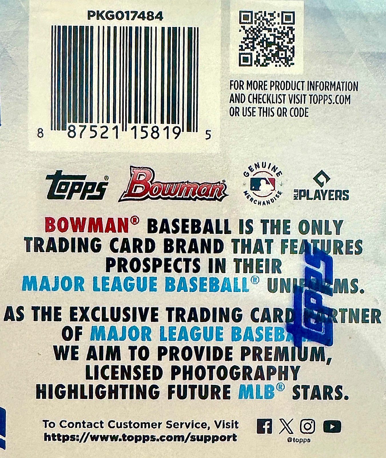 2025 Bowman – 1st Chrome Prospects – Jesus Made #BCP-50 Mojo Refractor