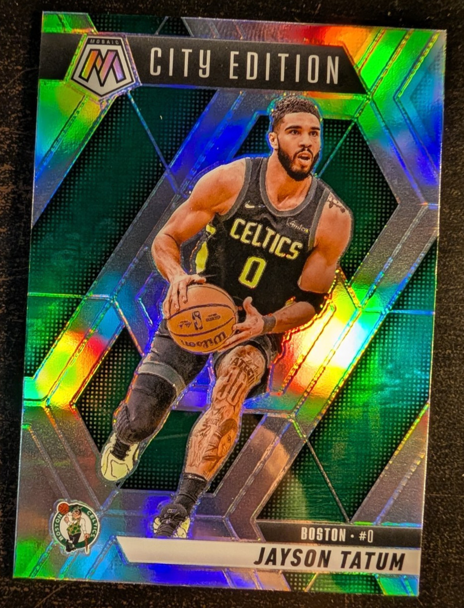 Jayson Tatum 2024-25 Panini Mosaic #287 City Edition Silver Prizm Celtics R1O143