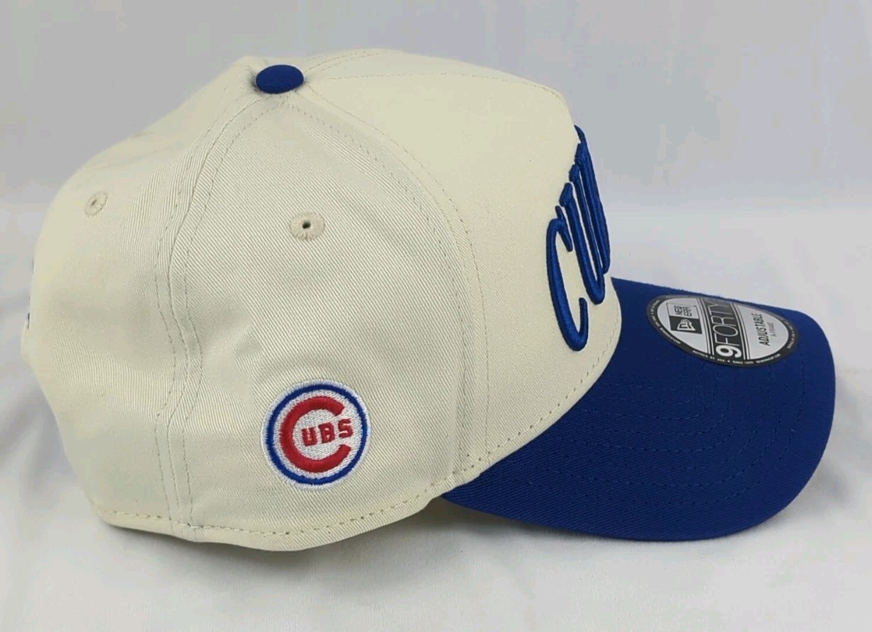 Chicago Cubs New Era x Alice & Wonder White Royal Cubbies A-frame 9forty Adj Hat