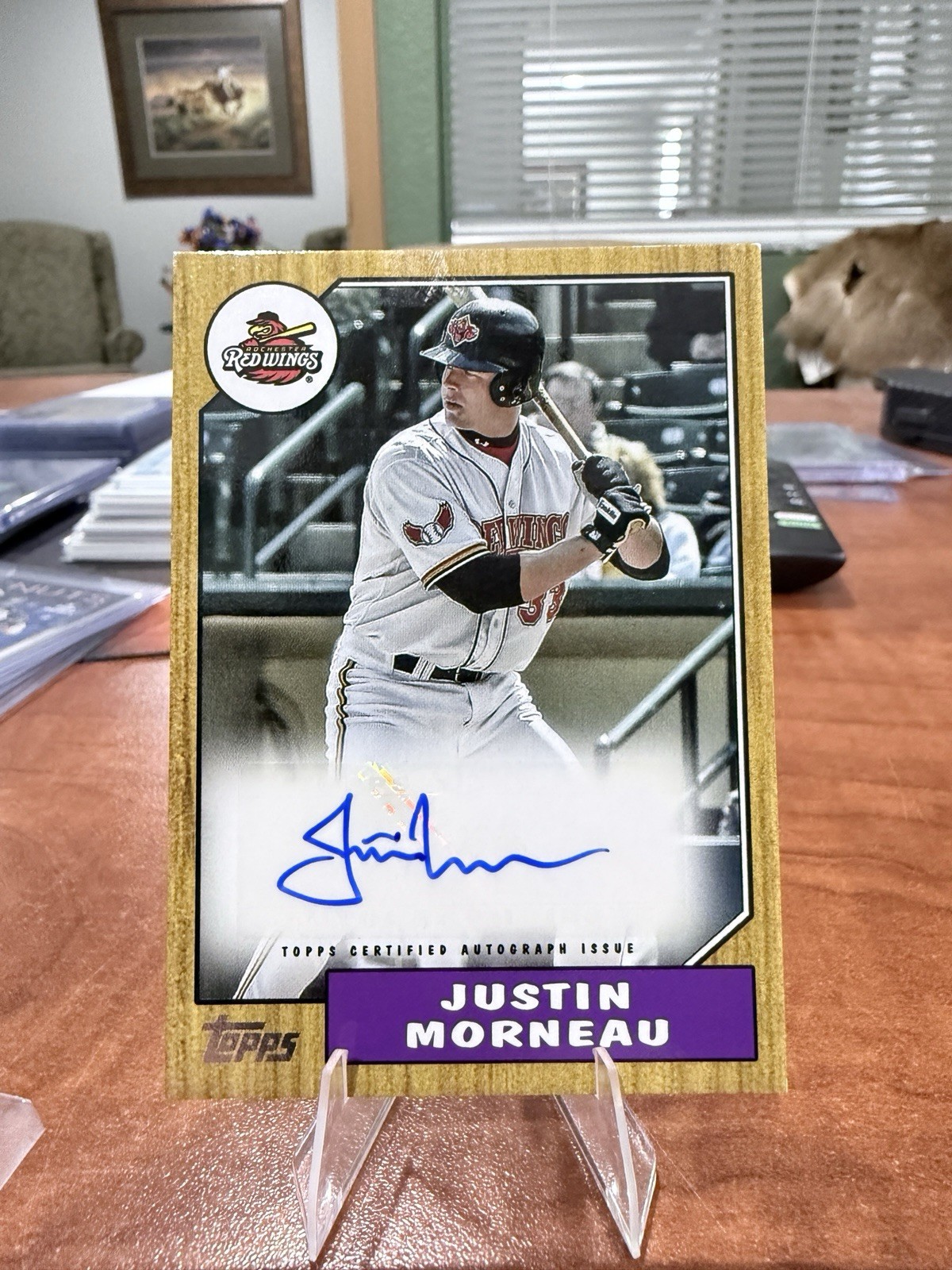 2024 Topps Pro Debut Milb Legends Autographs Justin Morneau #MILB-JM (AU) /50