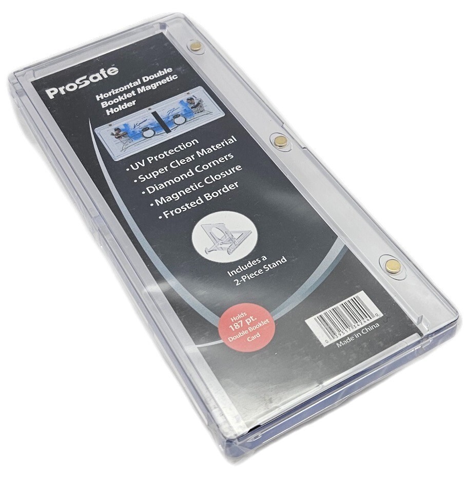 Pro-Safe 187mm Horizontal Booklet Magnetic Card Holder with Stand UV Protection