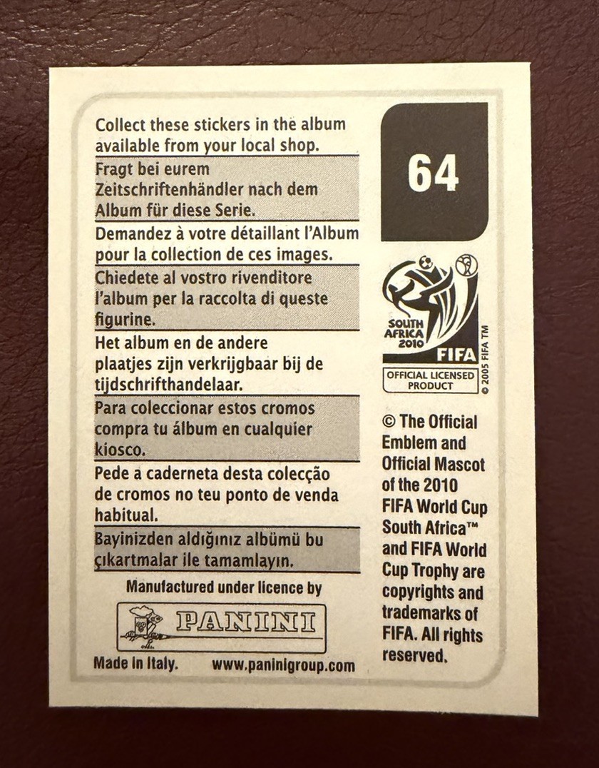 Panini 2010 World Cup South Africa – Sticker # 64 Javier Hernandez