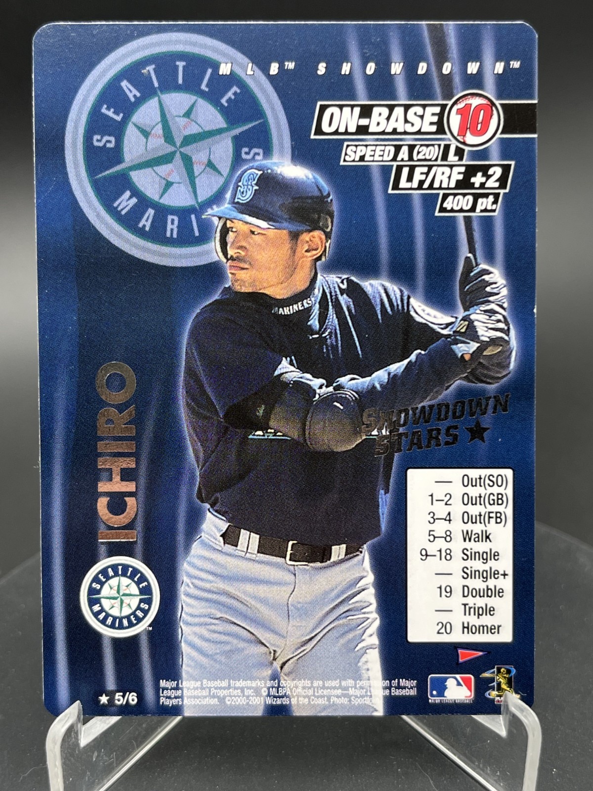 ICHIRO SUZUKI 2001 MLB Showdown #5 (Rookie) “Showdown Stars” Promo