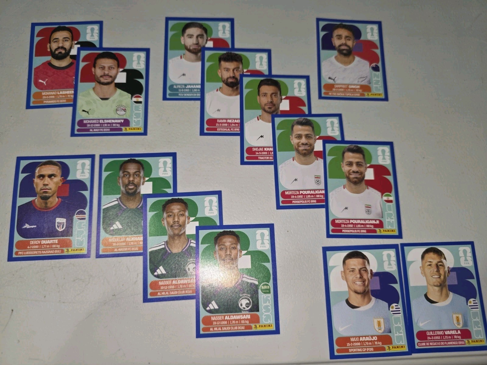 Panini 2026 World Cup Sticker Blue Border – Lot of 110