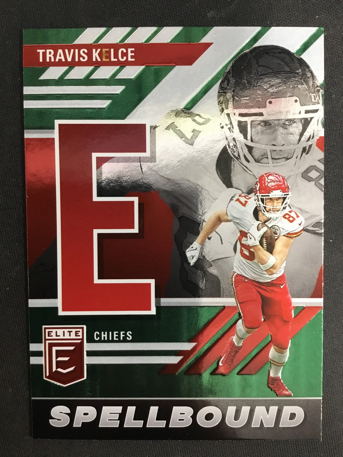 2023 Donruss Elite #SB-TK2 Travis Kelce Kansas City Chiefs Spellbound Green