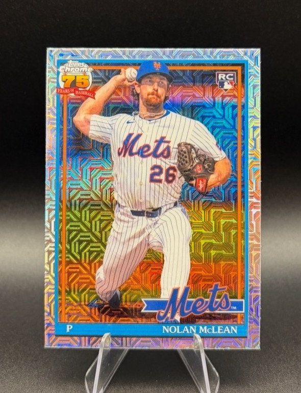 Nolan McLean (RC) – 2026 Topps Series 2 #91C2-26 -1991 Chrome Mojo – Mets Rookie